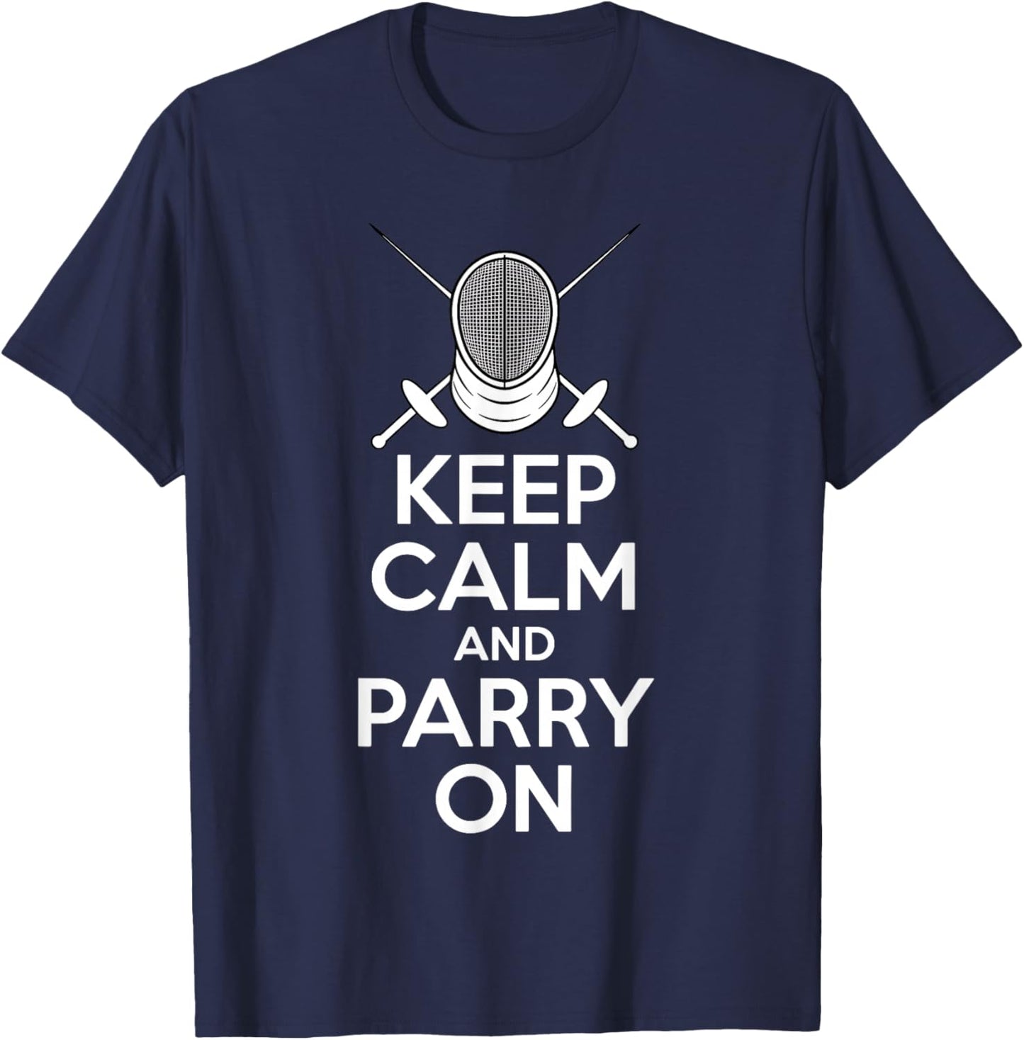 Funny Fencing Novelty Women Boys Girls Fencing Lover T-Shirt - T-Shirt | Navy
