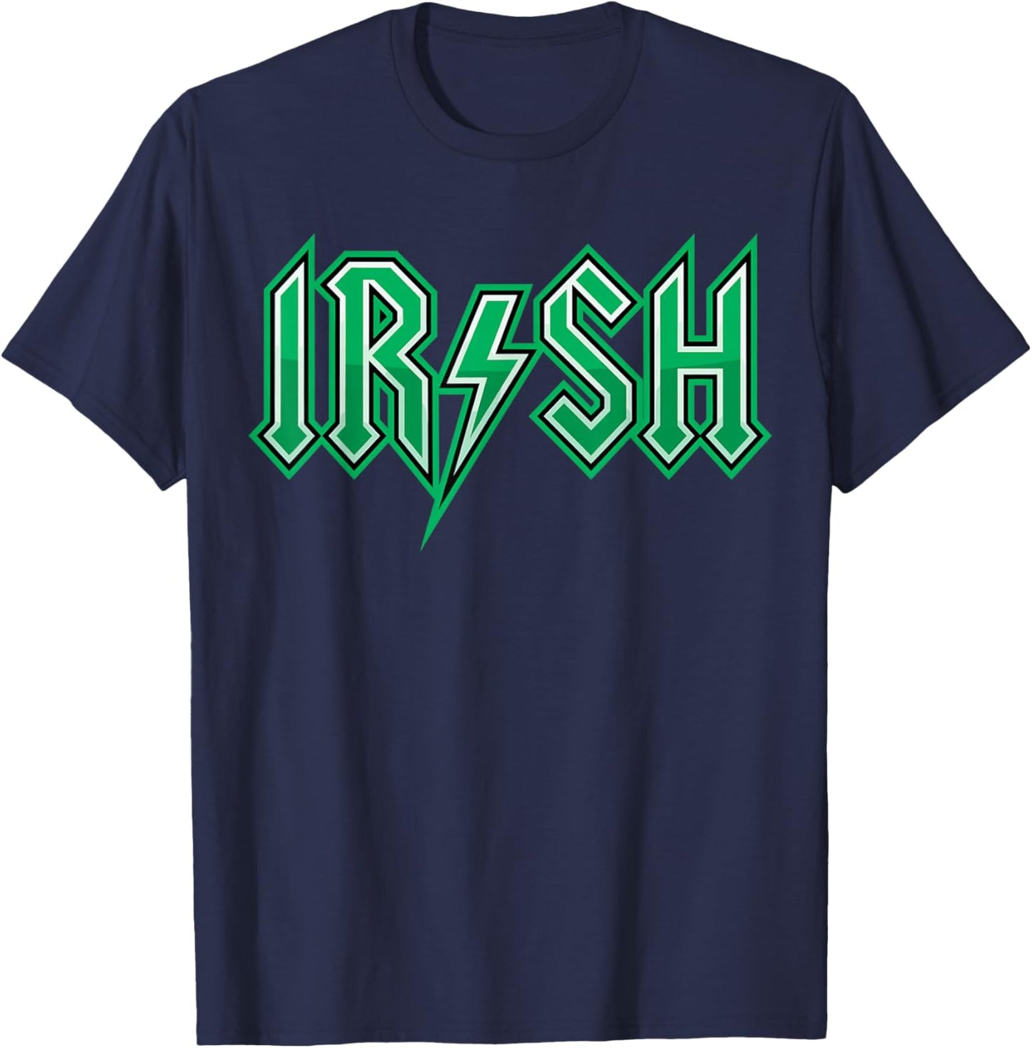 St.Patrick’s Day Heavy Metal Rock Irish Pride Shenanigans T-Shirt - T-Shirt | Navy
