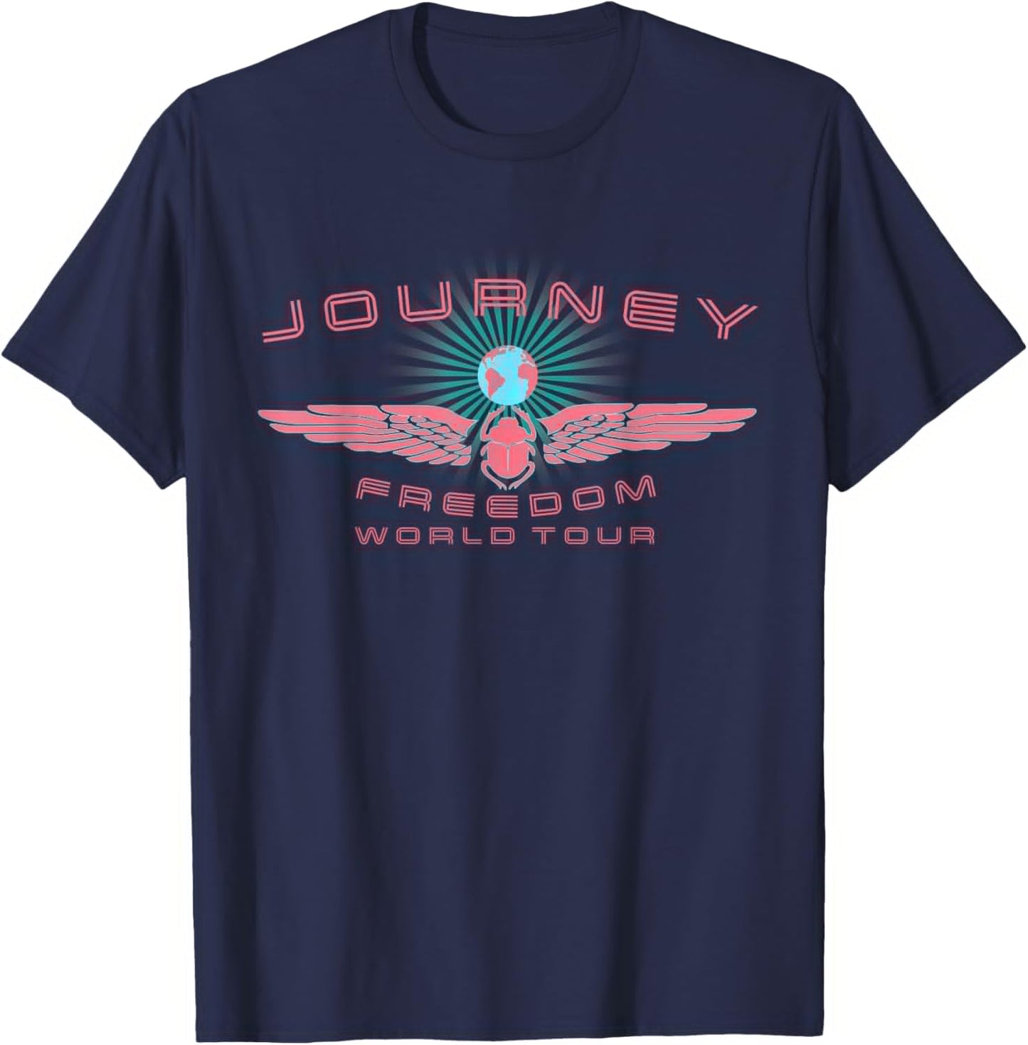 Journey Pink Freedom T-Shirt - T-Shirt | Navy