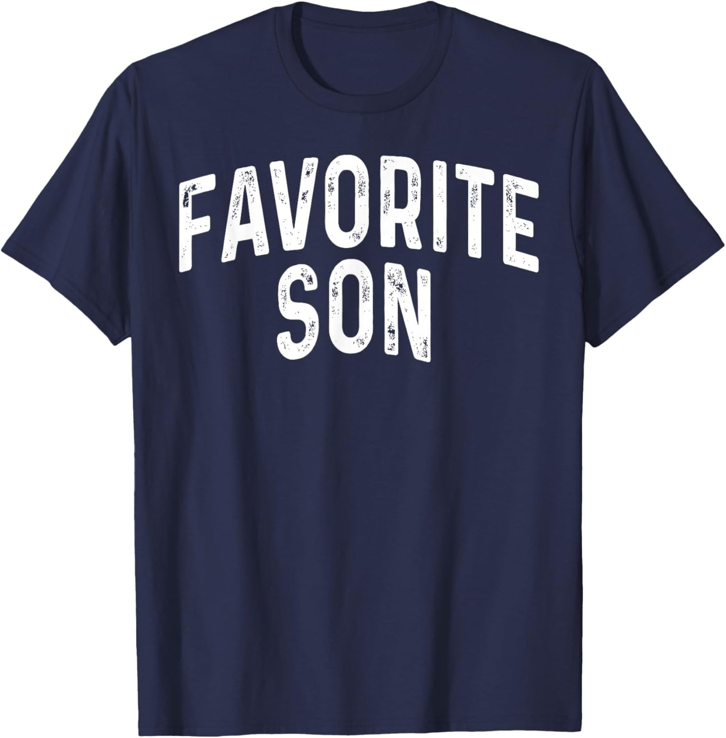 Favorite Son Funny Dad Mom Parents Christmas T-Shirt - T-Shirt | Navy