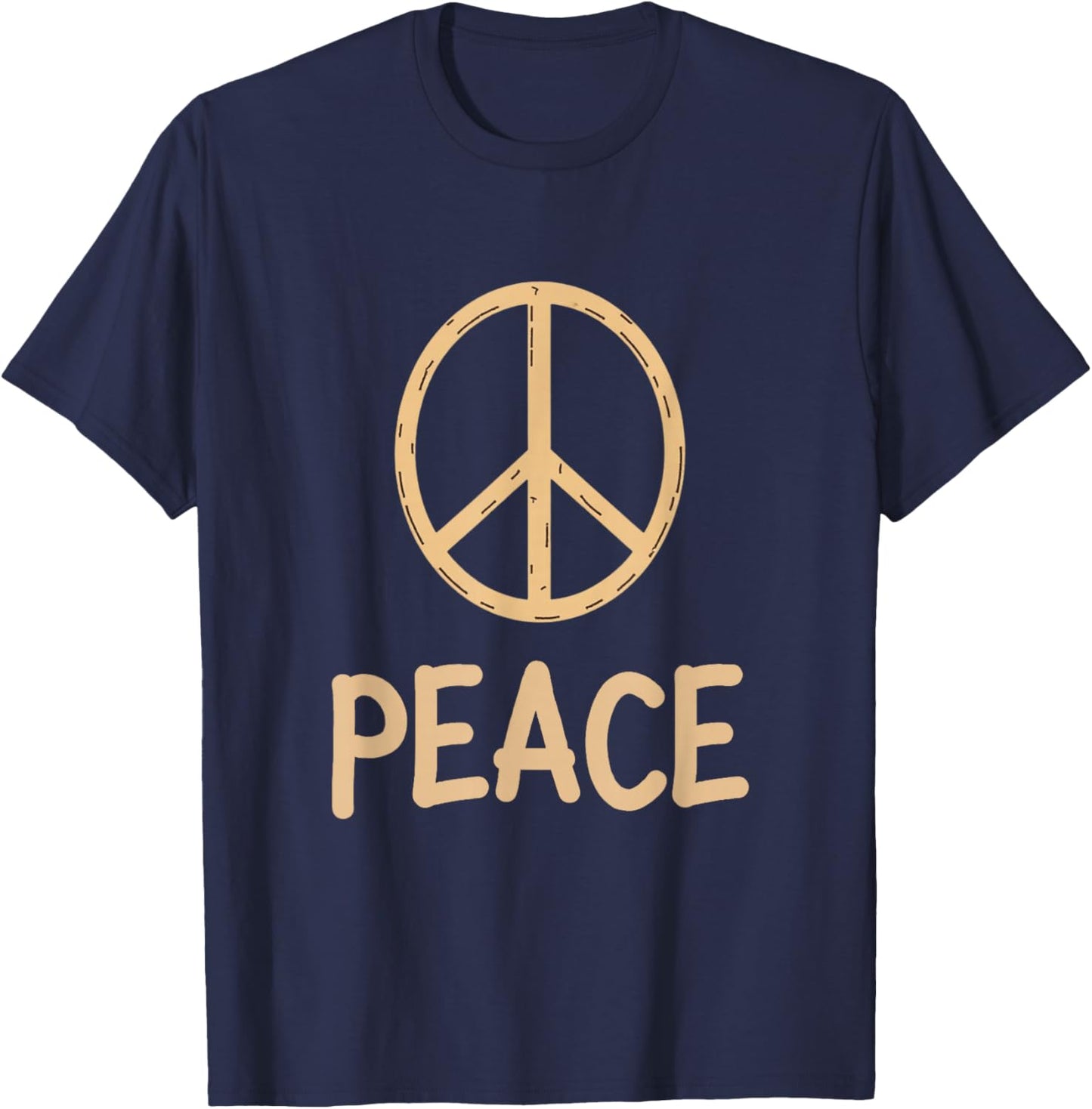 Peace and Peace Sign T-Shirt - T-Shirt | Navy