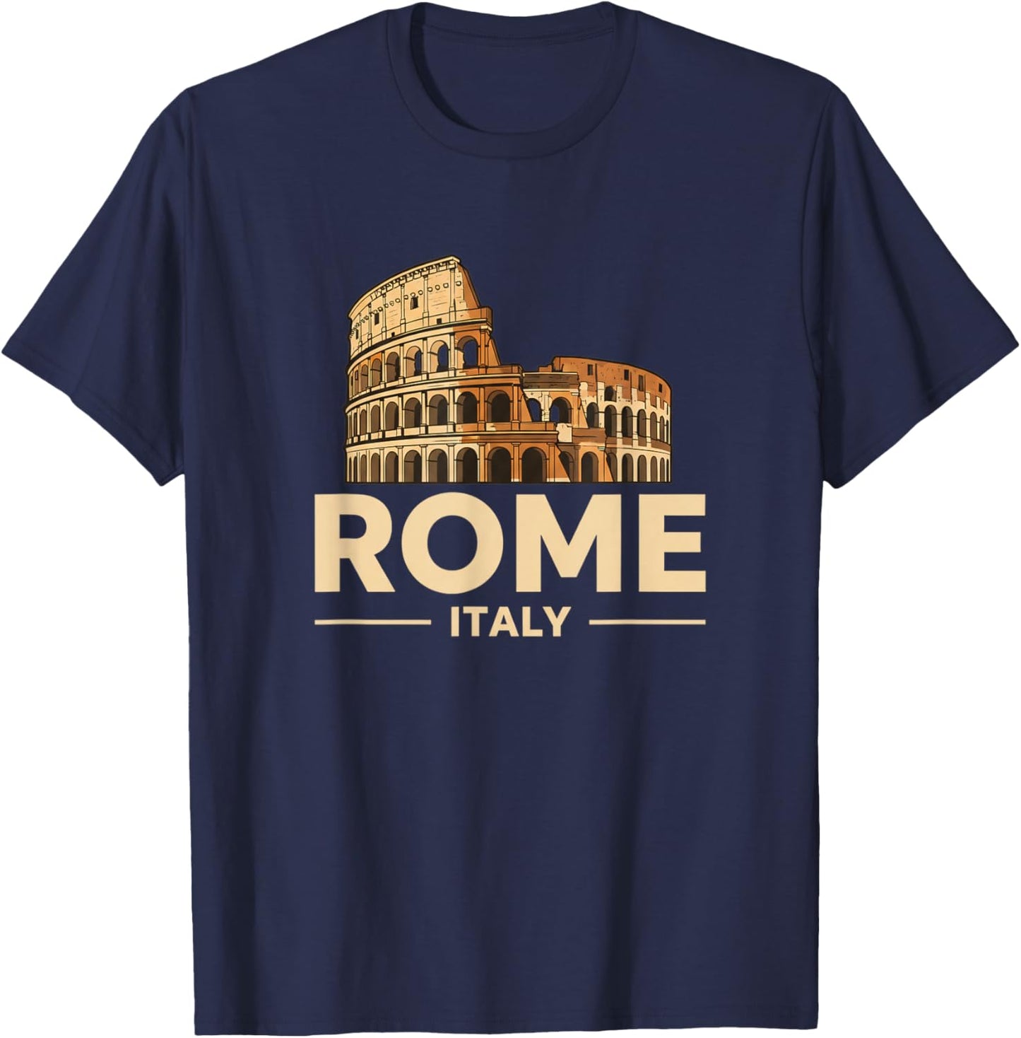 Rome Italy Colosseum Kids Travel Souvenir T-Shirt - T-Shirt | Navy