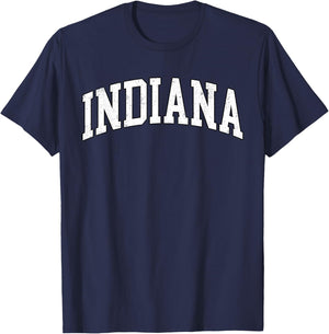 Indiana - Throwback Design - Classic Men Women Kid T-Shirt - T-Shirt | Navy