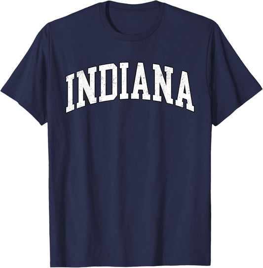 Indiana - Throwback Design - Classic Men Women Kid T-Shirt - T-Shirt | Navy