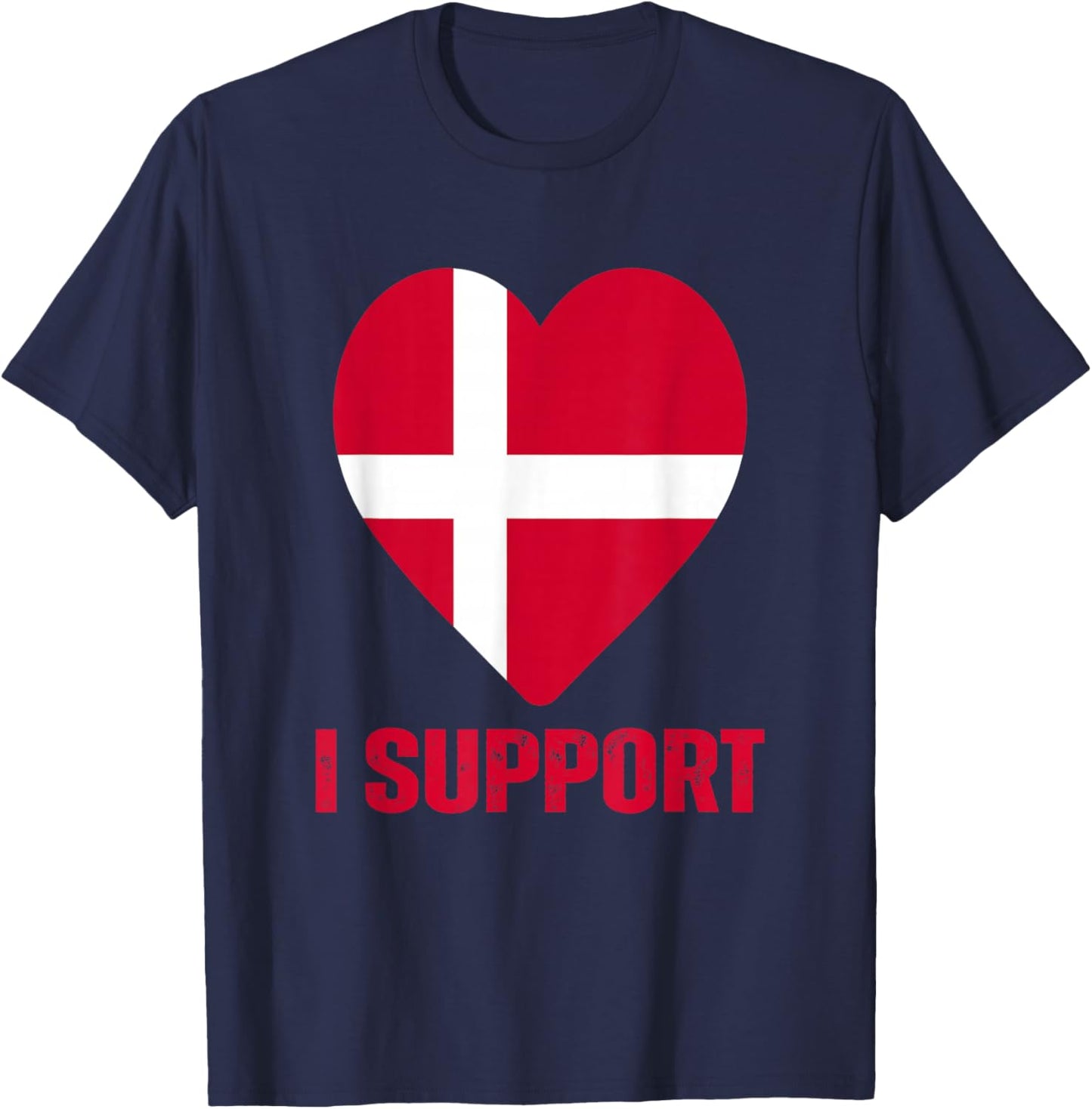 Denmark Greenland Flag is Not for Sale Support Danish Design T-Shirt - T-Shirt | Navy
