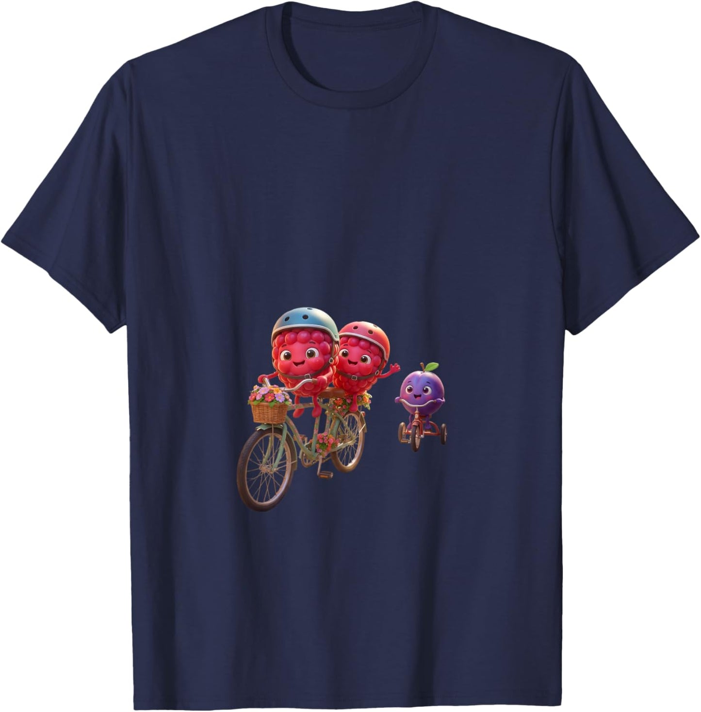 Berry Wheelie Fun T-Shirt - T-Shirt | Navy