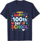Happy 100th Day of School Boys T-Shirt - T-Shirt | Navy