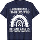 Lung Cancer Awareness Memorial Products Lung Cancer Lost T-Shirt - T-Shirt | Navy