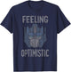 Transformers Optimus Prime Feeling Optomistic T-Shirt - T-Shirt | Navy