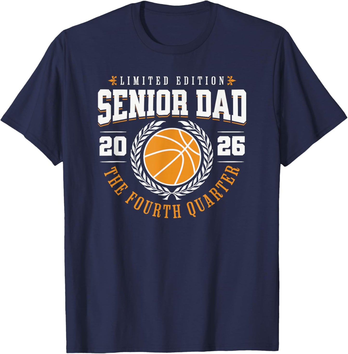 Senior Basketball Dad 2026 The Final Quarter T-Shirt - T-Shirt | Navy