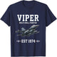 Viper Jet Fighter Collegiate Graphic T-Shirt - T-Shirt | Navy