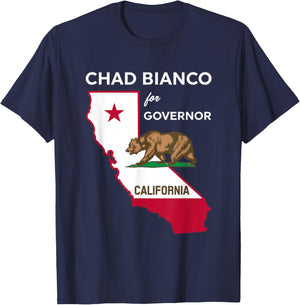 Bicanco 2026 Chad Bianco for Governor of California 2026 T-Shirt - T-Shirt | Navy