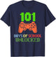 101 Days of School Unlocked Gamer Pixel Controller Boys T-Shirt - T-Shirt | Navy