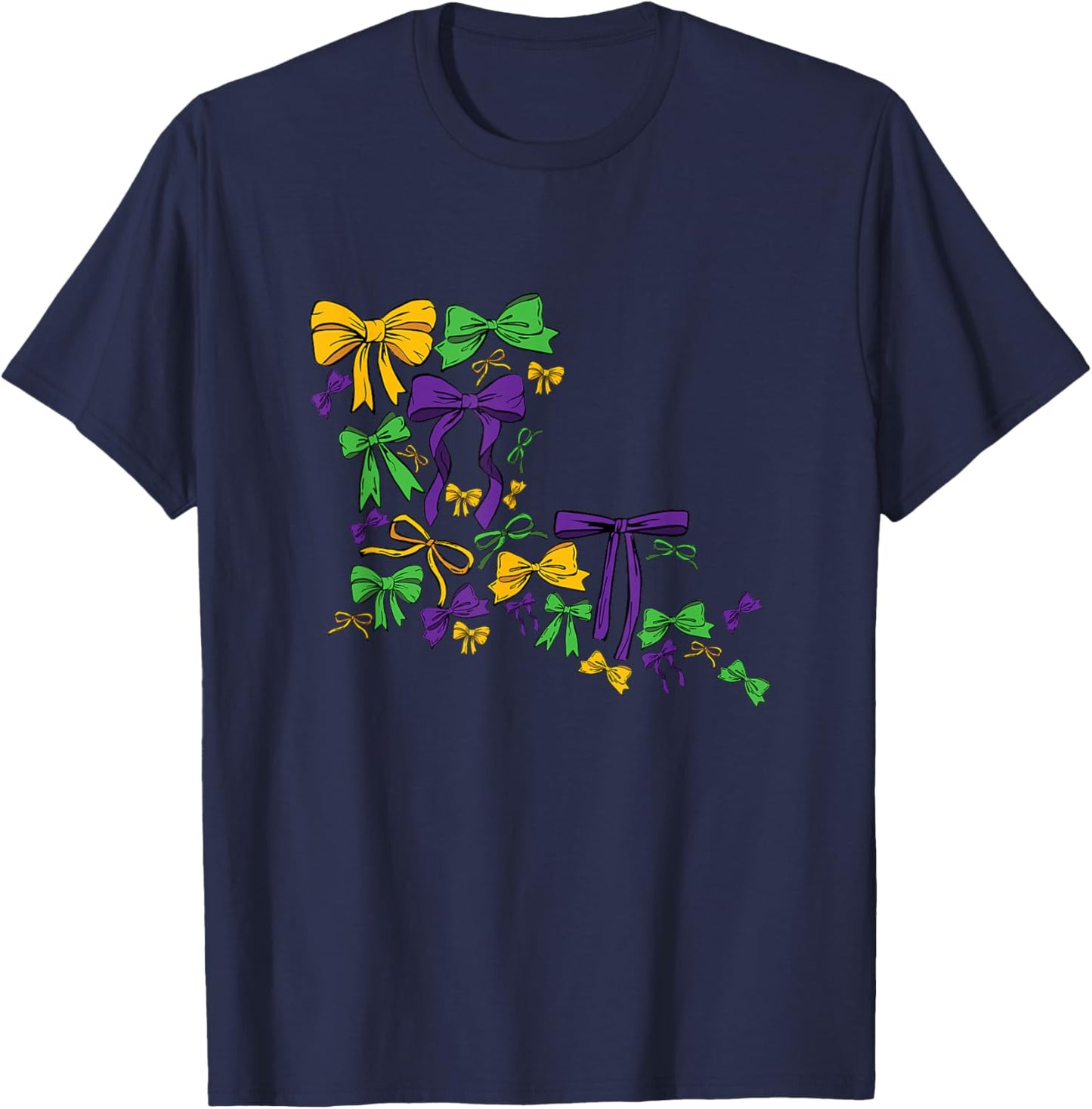 Coquette Mardi Gras New Orleans Louisiana Map Parade Costume T-Shirt - T-Shirt | Navy