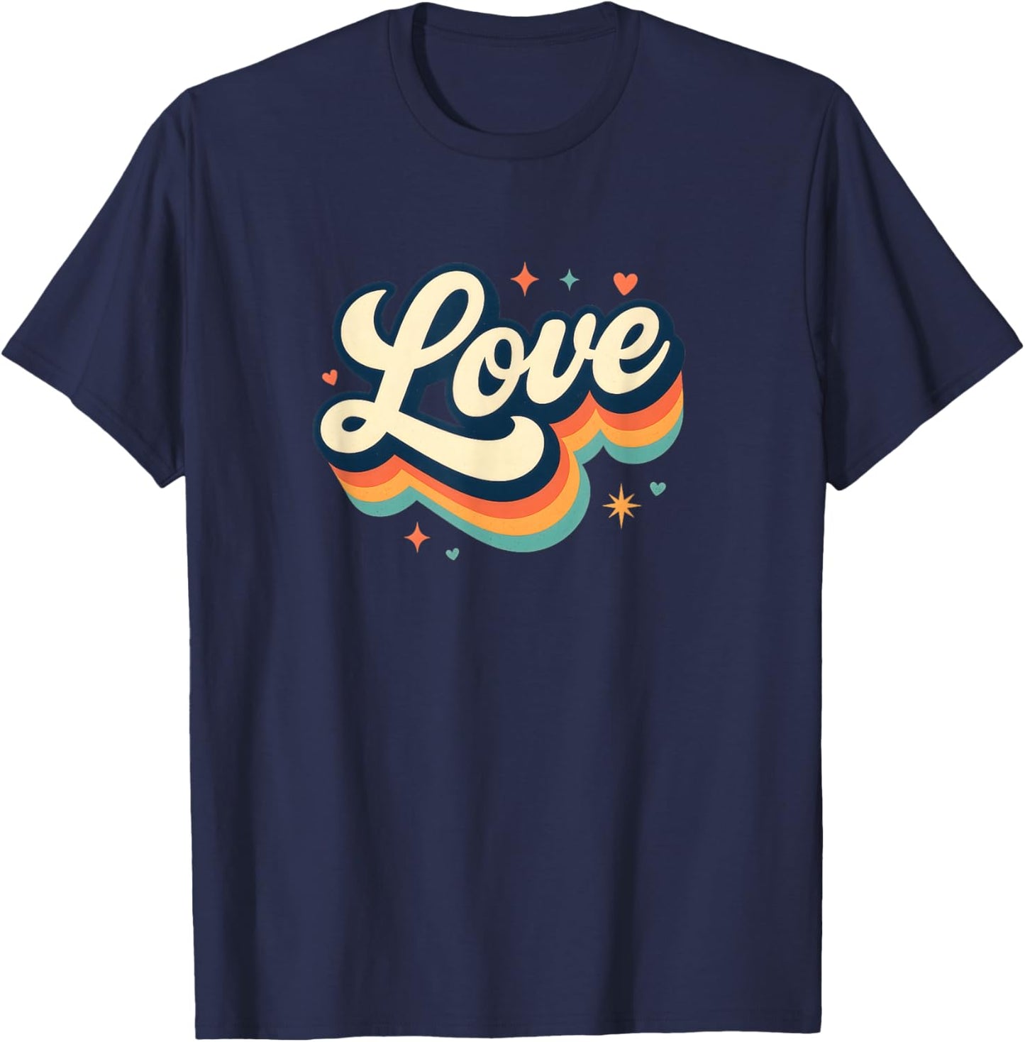 Retro Love T-Shirt - T-Shirt | Navy