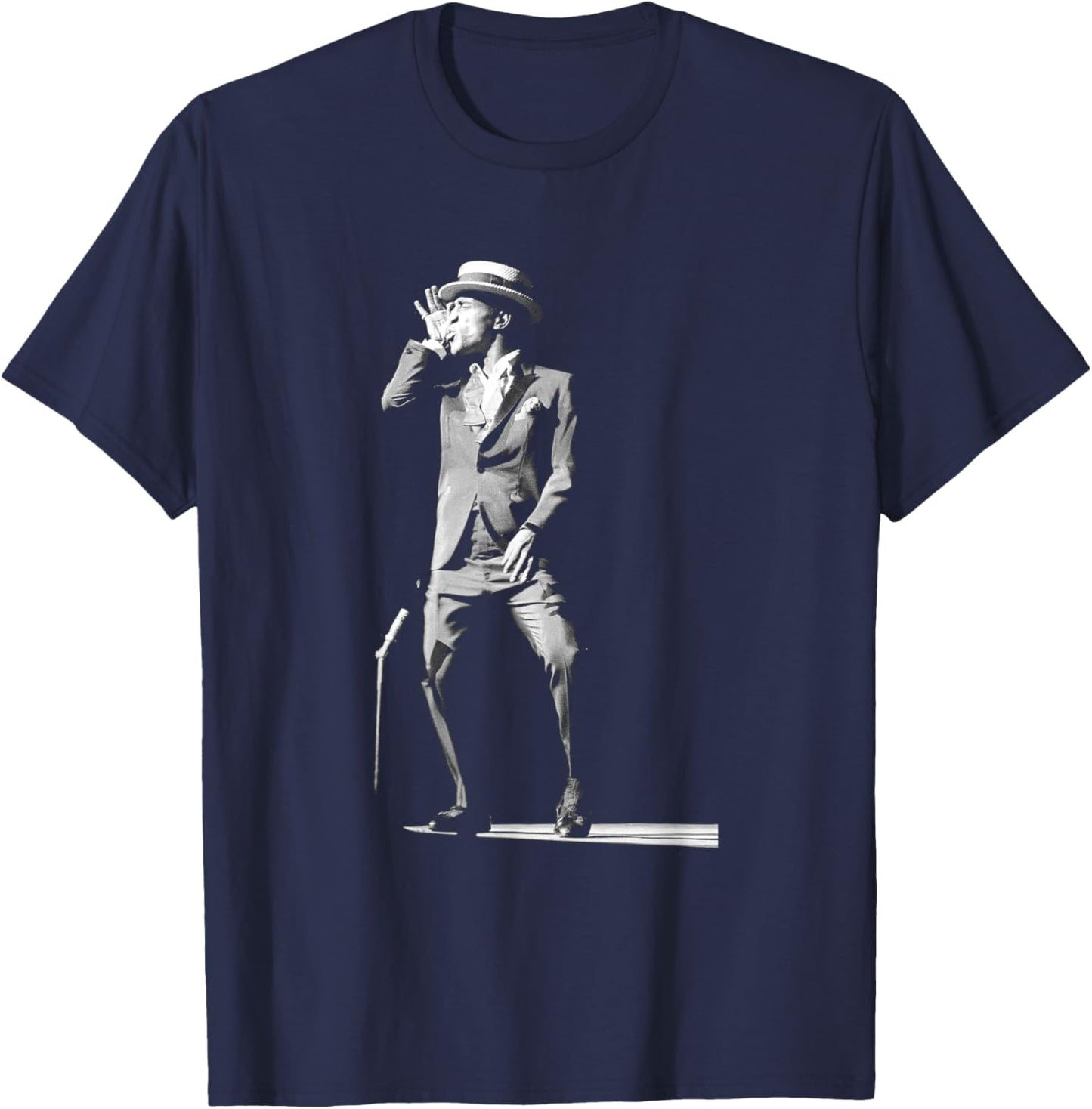 Rat Pack Singer Sammy Davis Jr Live in London 1961 T-Shirt - T-Shirt | Navy