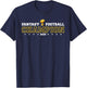 Fantasy Football Champion 2025 Shield Trophy Emblem T-Shirt - T-Shirt | Navy
