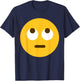 Funny Emoticon Face with Rolling Eyes Eye roll T-Shirt - T-Shirt | Navy