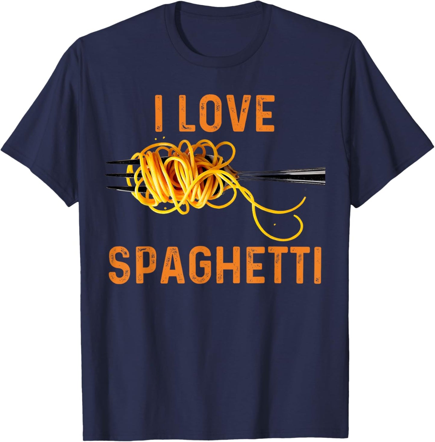 Spaghetti Art Women Pasta Lover Meatballs Spaghetti T-Shirt - T-Shirt | Navy