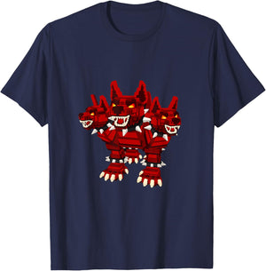 Cerberus Hellhound New Secret Steal Brainrot Rare Video Game T-Shirt - T-Shirt | Navy