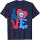 NBA Philadelphia 76ers Valentine's Day Love T-Shirt - T-Shirt | Navy