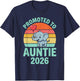First Time Aunt Promoted Auntie 2026 New Baby Announcement T-Shirt - T-Shirt | Navy