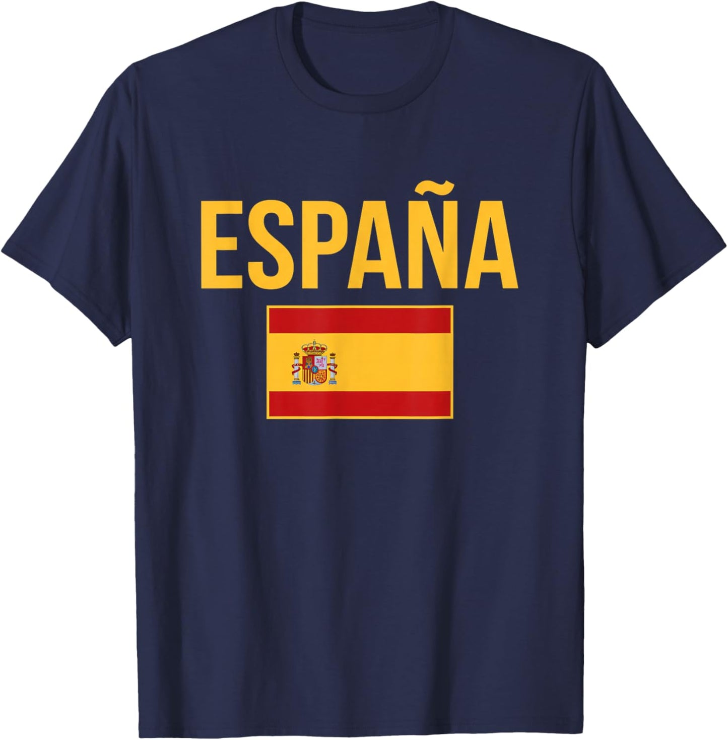 Espaa Spanish Spain Flag Travel Vacation Souvenir T-Shirt - T-Shirt | Navy