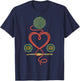 Funny Crochet Heart Yarn Crochet Hook Lovers T-Shirt - T-Shirt | Navy