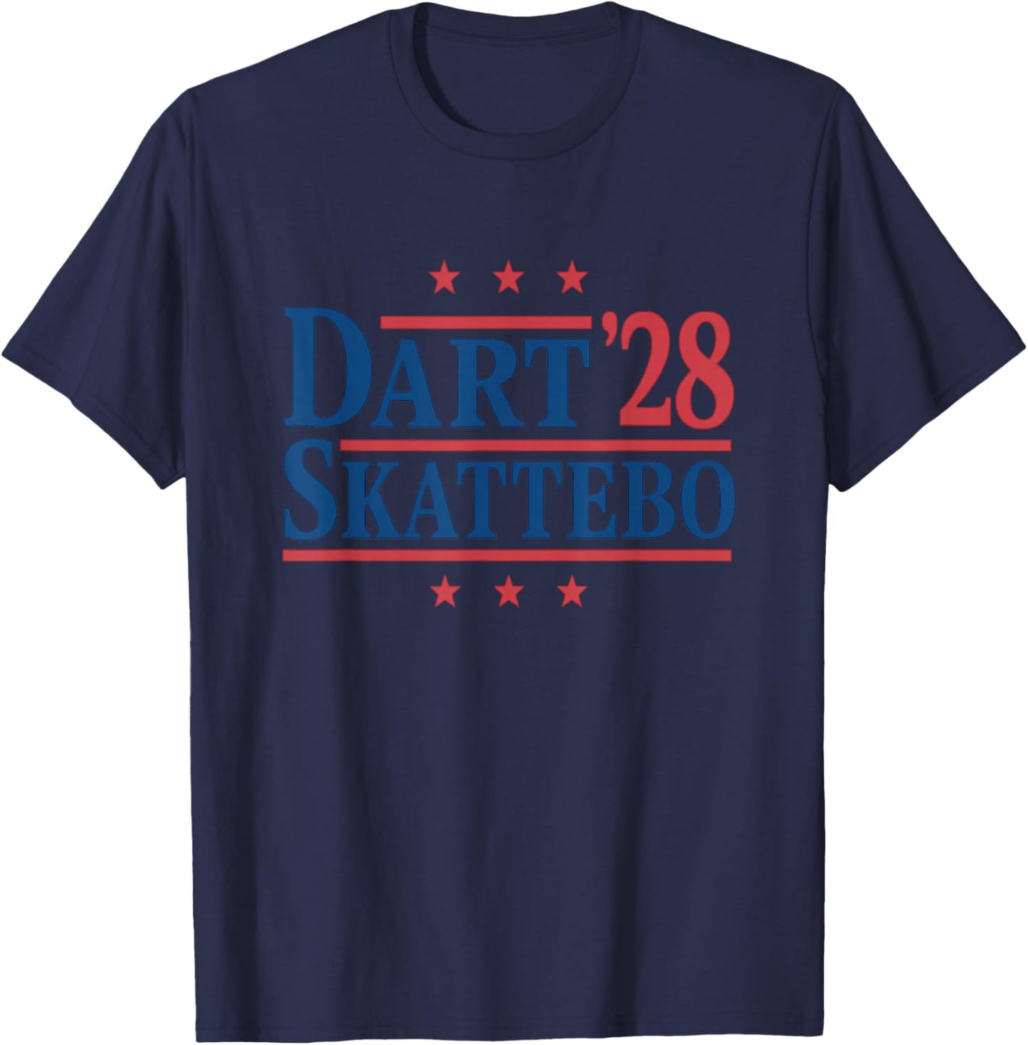 Dart Skattebo Satire 2028 Election Joke for New York Lovers T-Shirt - T-Shirt | Navy