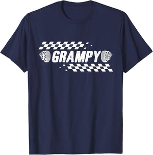 Grampy Racing Race Car Family Birthday Matching T-Shirt - T-Shirt | Navy