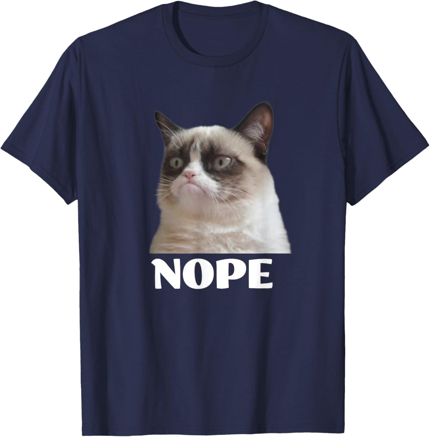 Cat Nope T-Shirt - T-Shirt | Navy
