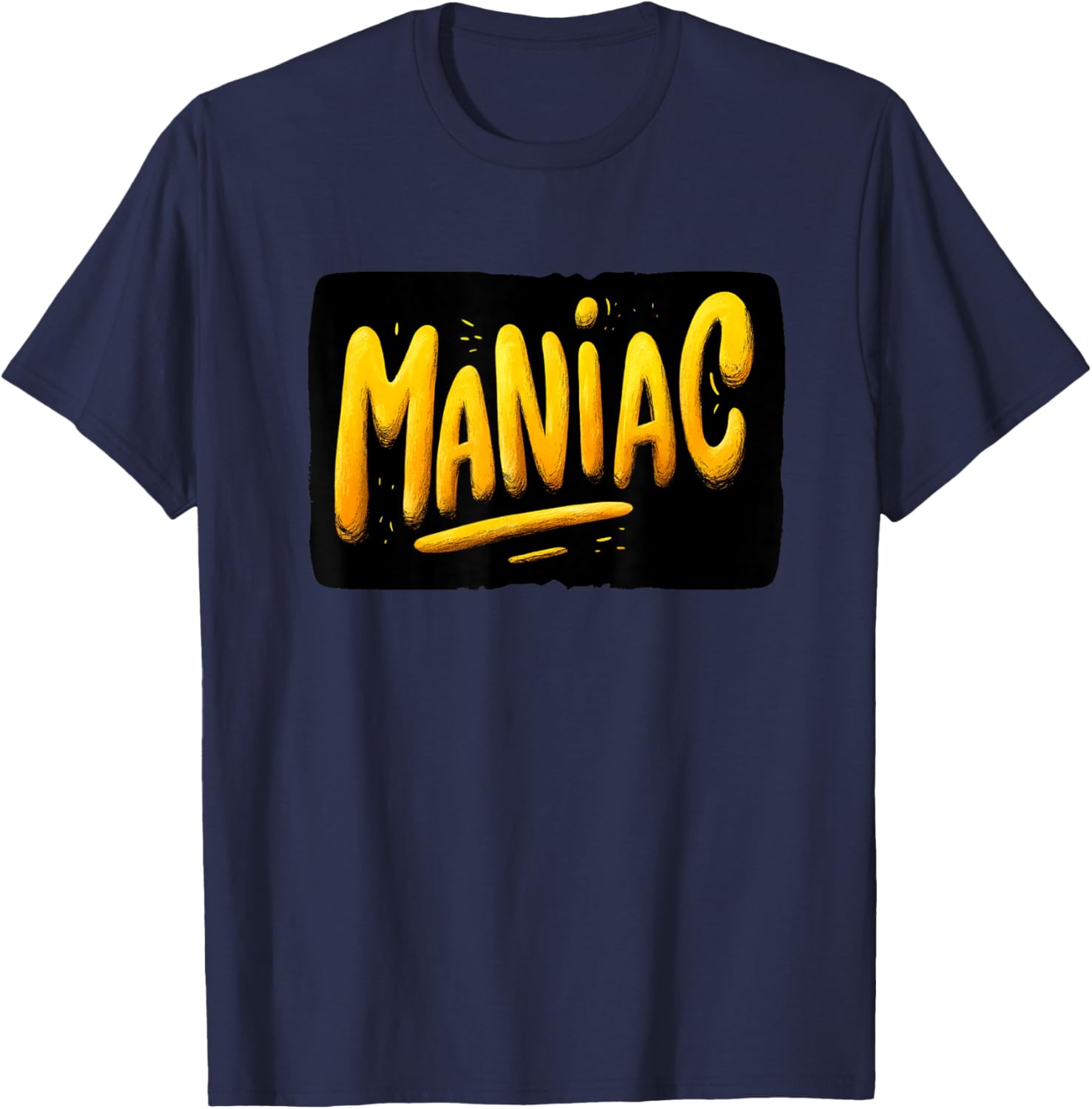 Awesome Maniac Graphic Costume T-Shirt - T-Shirt | Navy
