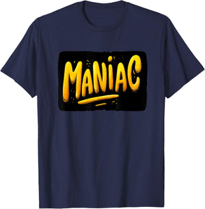Awesome Maniac Graphic Costume T-Shirt - T-Shirt | Navy