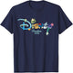 Disney Princess Letters Logo Matching Disney Vacation 2026 T-Shirt - T-Shirt | Navy
