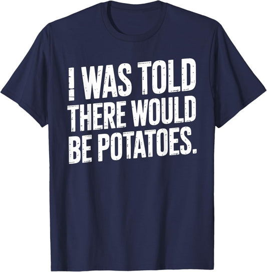 Cool Potato Novelty Women Potato Gag Potato Lover T-Shirt - T-Shirt | Navy