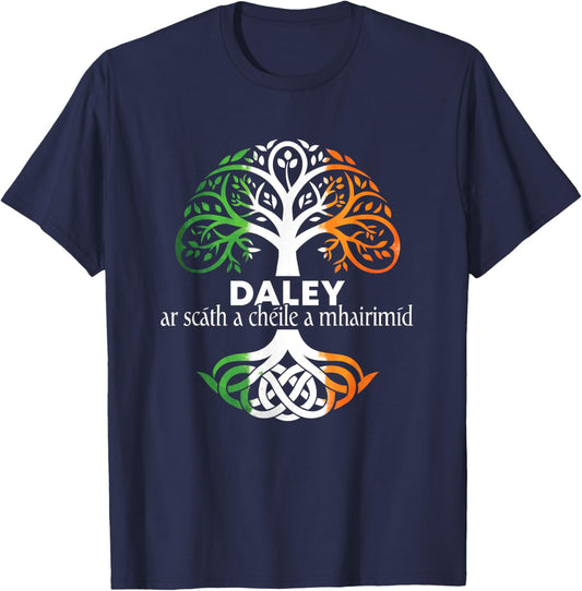 Daley Irish Family Name Celtic Irish Roots T-Shirt - T-Shirt | Navy