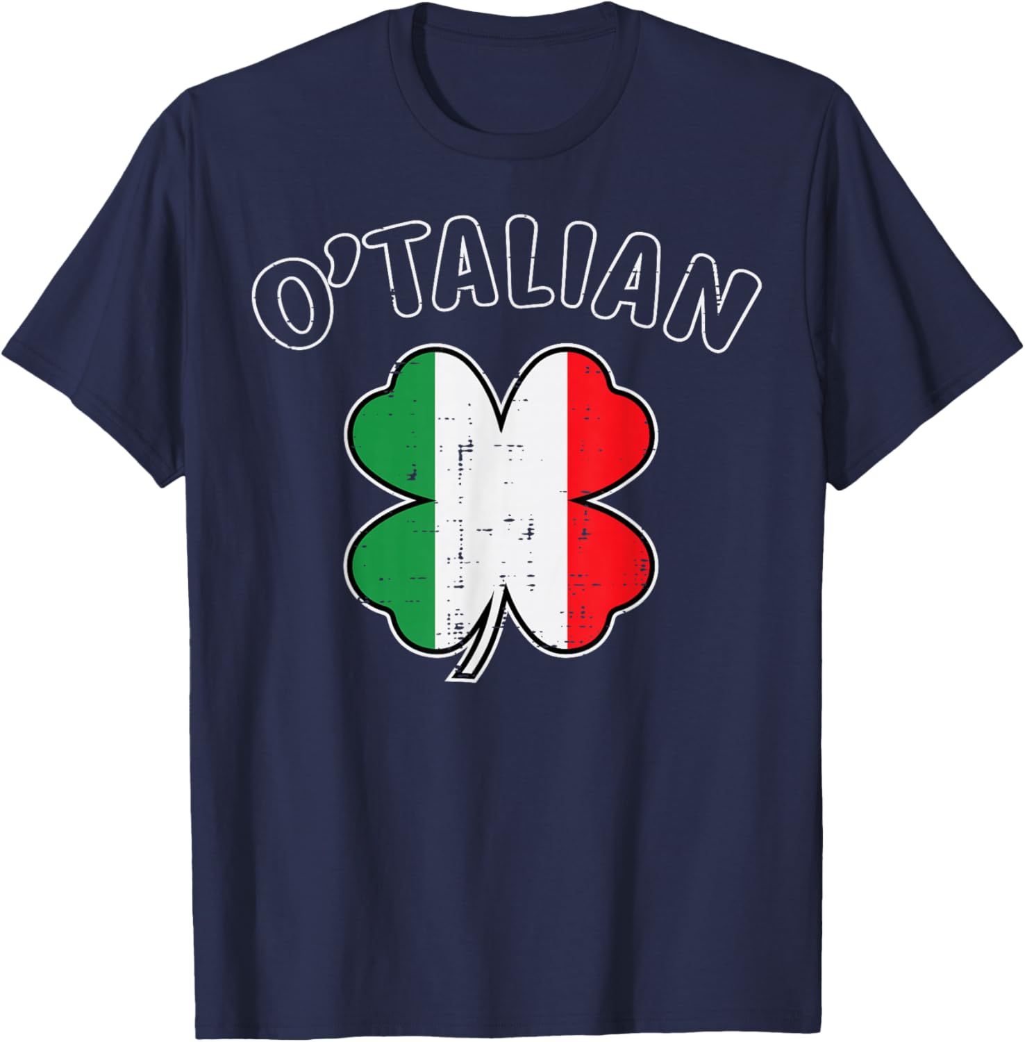 St Patricks Day Shamrock Otalian Saint Paddys Men Women Kids T-Shirt - T-Shirt | Navy