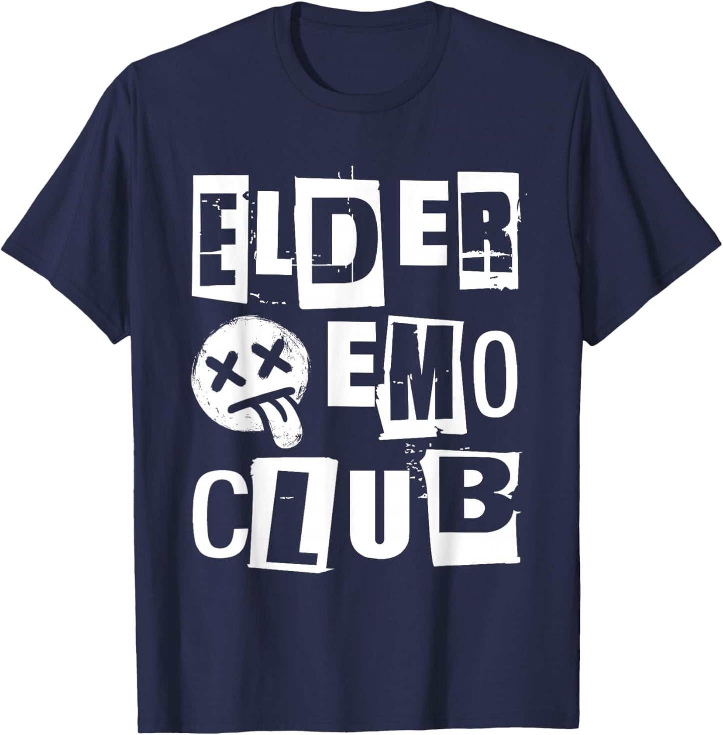 Emo Rock Elder Emo Club y2k 2000s Ska Pop Punk Band Music T-Shirt - T-Shirt | Navy