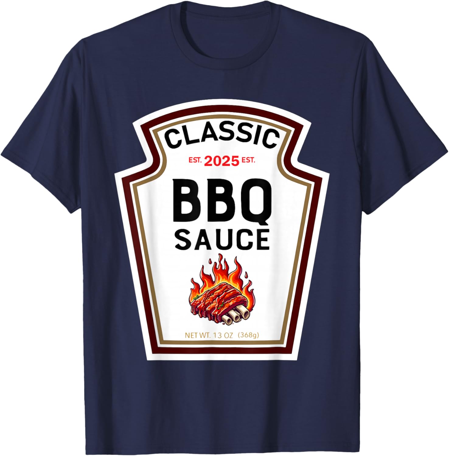 Barbecue Sauce Halloween Costume Family Matching T-Shirt - T-Shirt | Navy
