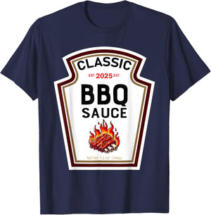 Barbecue Sauce Halloween Costume Family Matching T-Shirt - T-Shirt | Navy