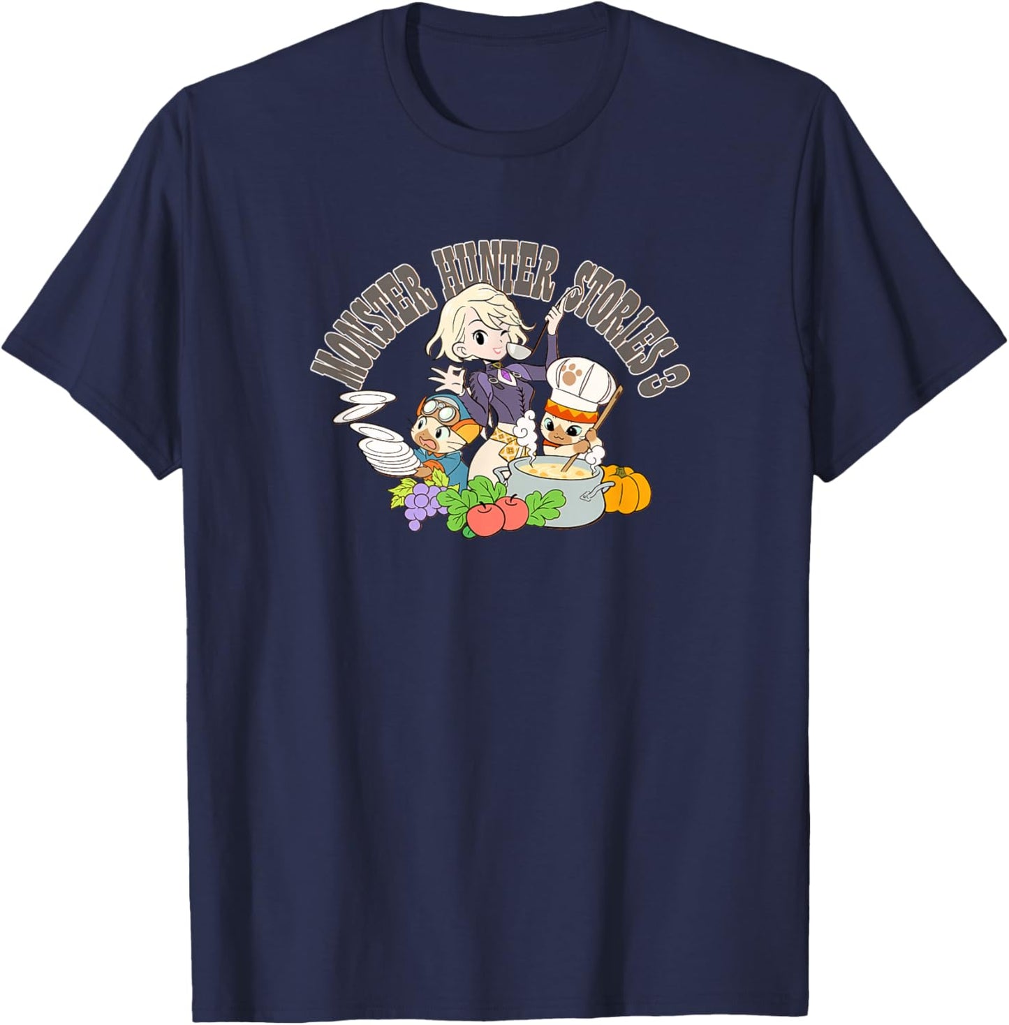 Monster Hunter Stories 3 Eleanor's Kitchen -FP T-Shirt - T-Shirt | Navy
