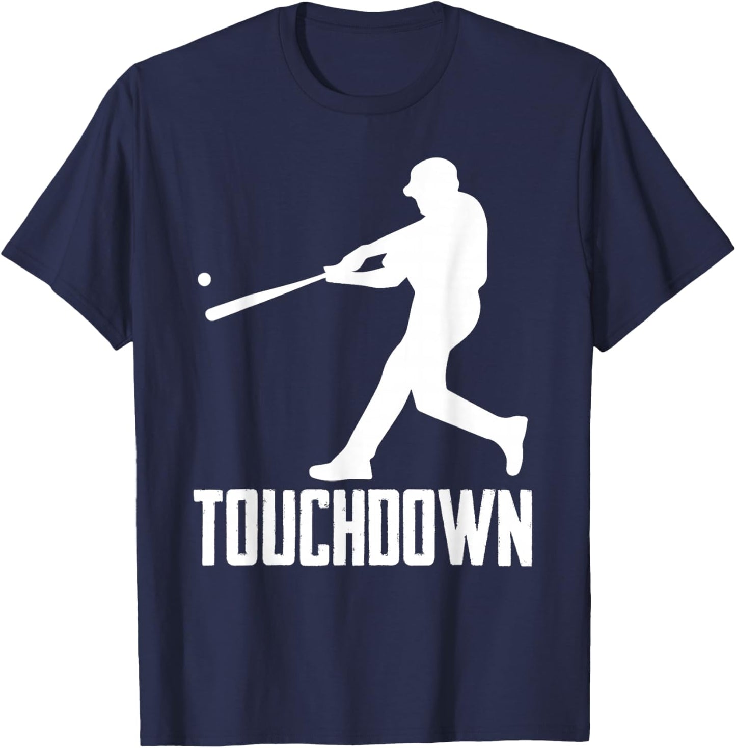 Baseball Touchdown ! Humor Sports T-Shirt - T-Shirt | Navy