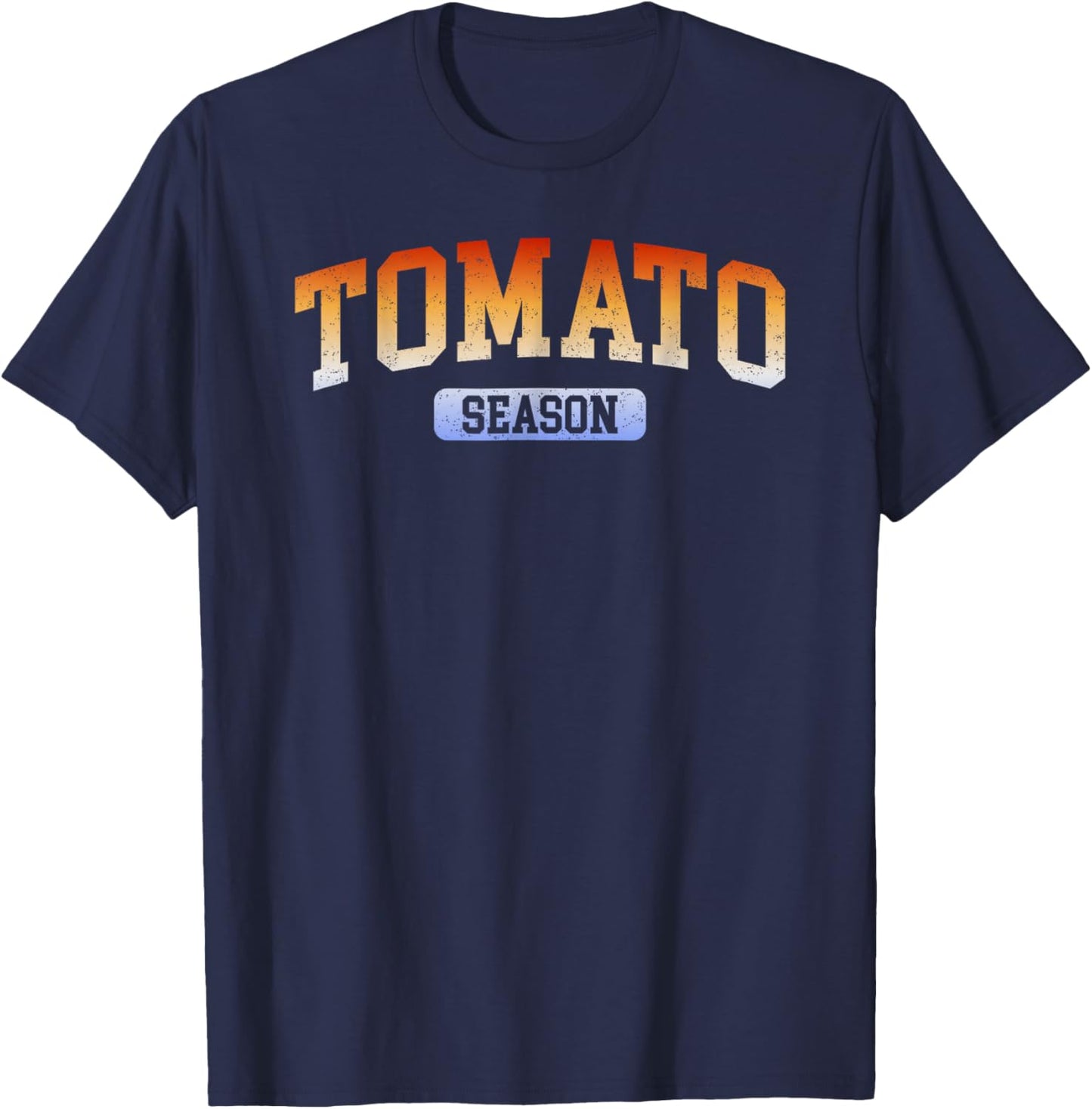 Tomato Season Retro Vintage T-Shirt - T-Shirt | Navy