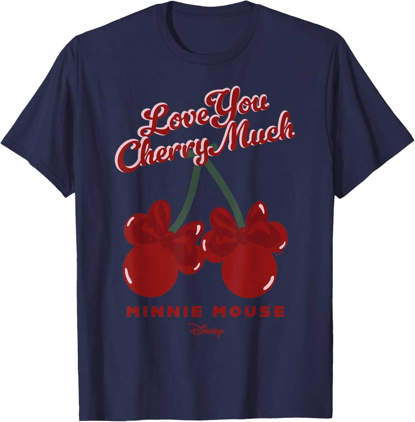 Disney Mickey and Friends Love You Cherry Much Minnie Mouse T-Shirt - T-Shirt | Navy