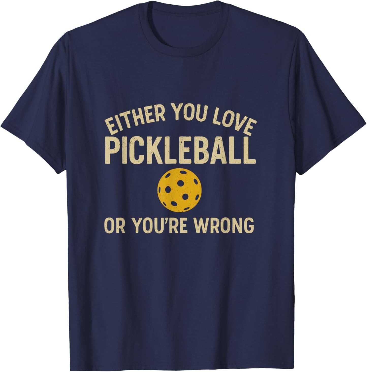 Cool Pickleball Funny Shirt Men Women Him Her T-Shirt - T-Shirt | Navy