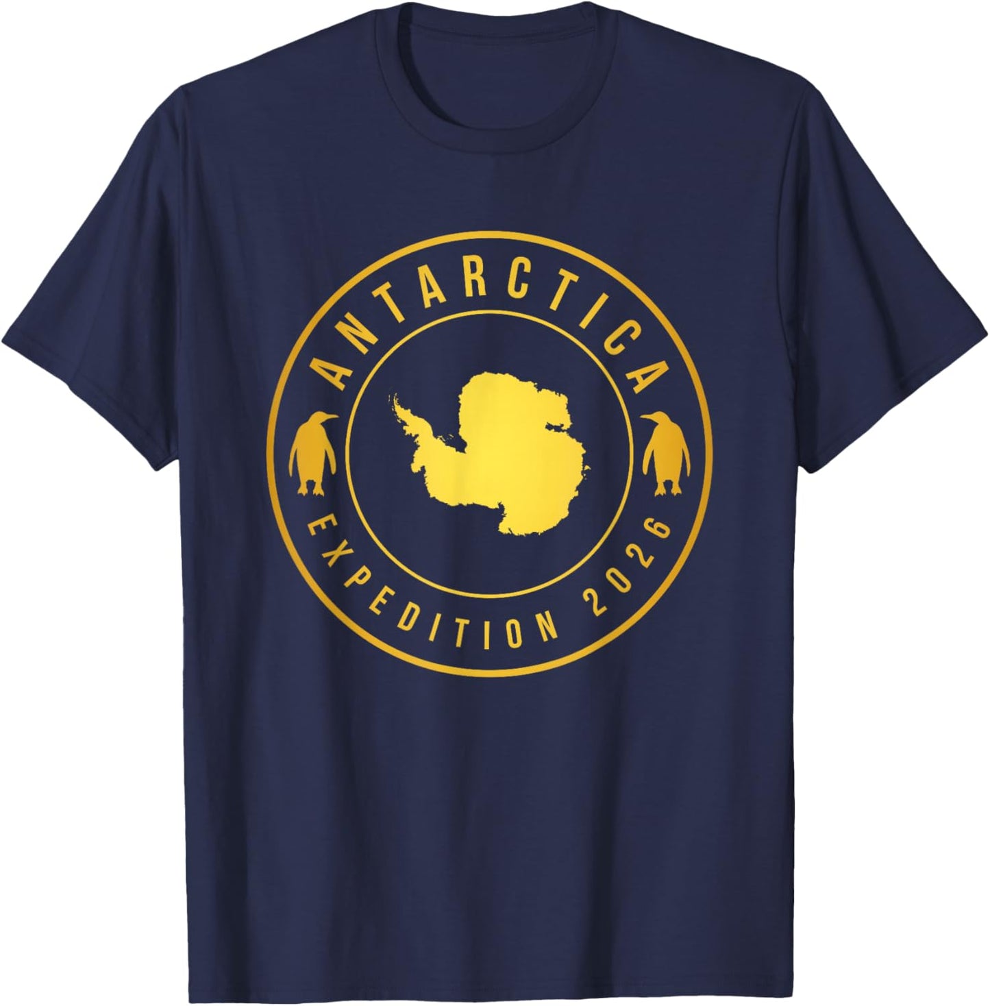 Antarctica Expedition 2026 - Retro Souvenir T-Shirt - T-Shirt | Navy