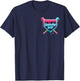Baseball 12 Year Old Ice Cream Drip 12th Birthday Boys T-Shirt - T-Shirt | Navy