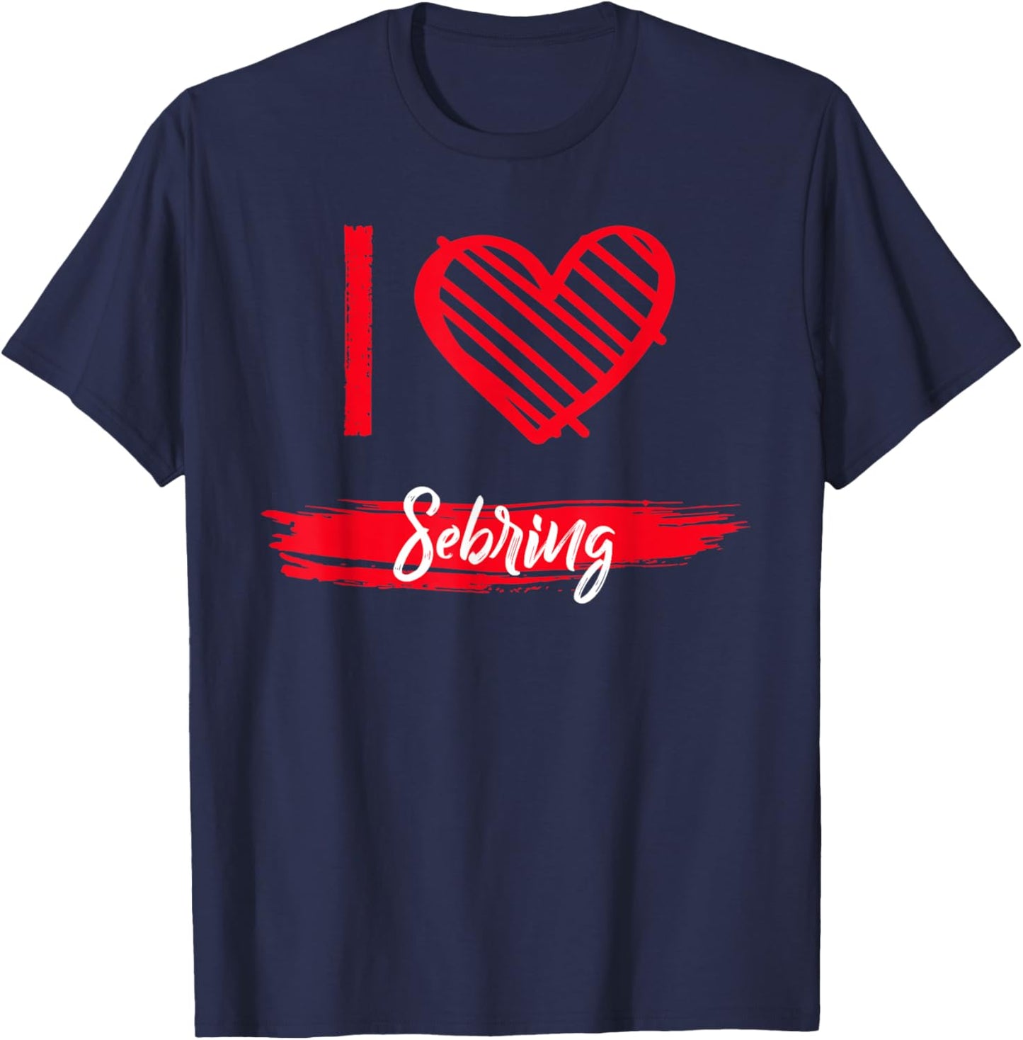 I Love Sebring I Heart Sebring T-Shirt - T-Shirt | Navy