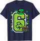 Number 6 St Patricks Day 6 7 Meme Matching Kids Boys Youth T-Shirt - T-Shirt | Navy
