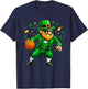 Leprechaun Play Basketball Funny St Patrick's Day Men Boys T-Shirt - T-Shirt | Navy